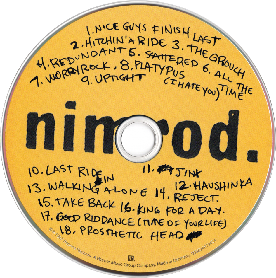 nimrod by green day disk